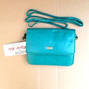 NWT  Leather Purse with Mirror and Inside Zipped Compartments, Key chain Holder